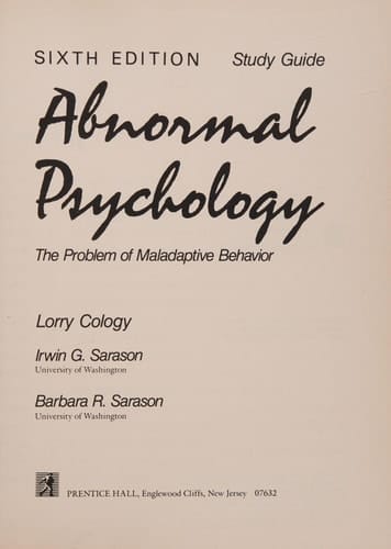 Abnormal Psychology