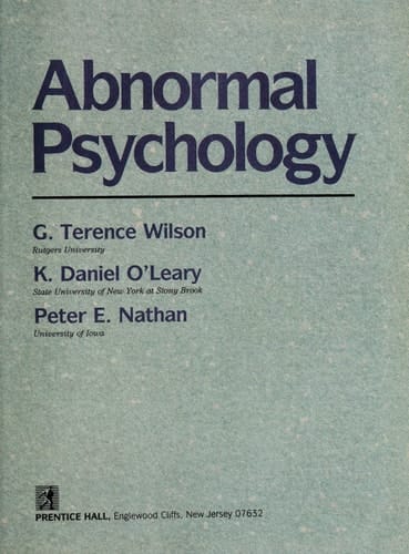 Abnormal Psychology