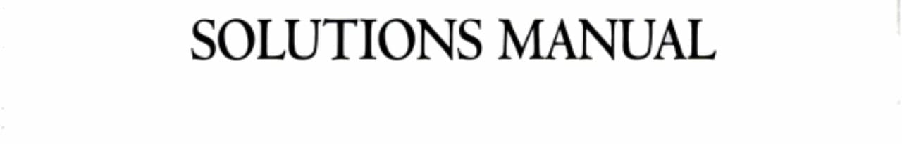 Students Solutions Manual
