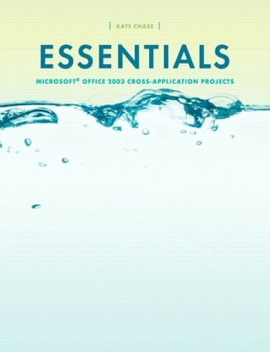 Essentials Microsoft Office 2003 Cross-Application Projects