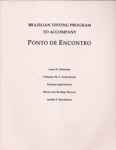 Brazilian Testing Program to Accompany Ponto de Encontro