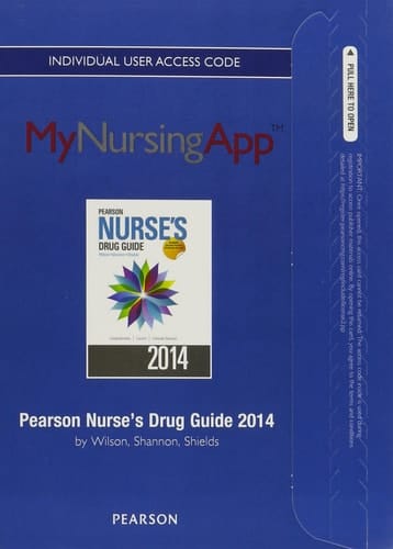 MyNursingApp -- Access Card -- for Pearson Nurse's Drug Guide 2014