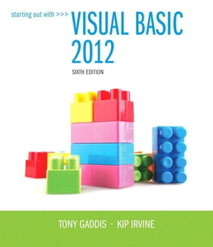 Starting Out With Visual Basic 2012 (Subscription)