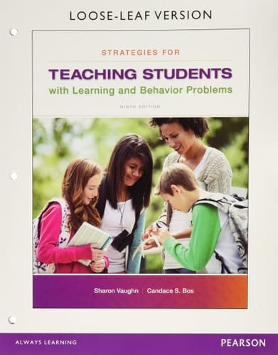 Strategies for Teaching Students with Learning and Behavior Problems