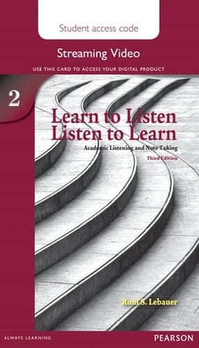 Learn to Listen, Listen to Learn 2 Streaming Video Access Card
