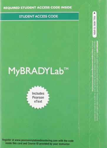 MyBradylab with Pearson EText -- Access Card -- for Emergency Care