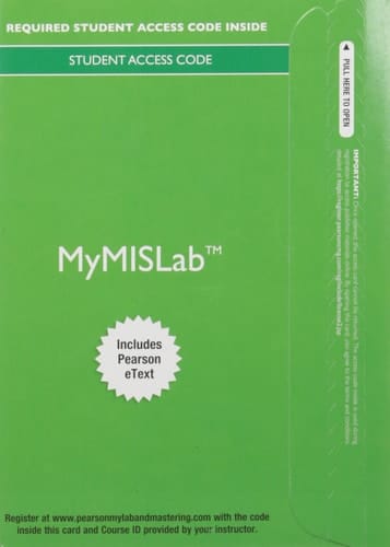 MyMISLab with Pearson EText -- Access Card -- for Using MIS