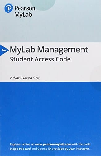 MyLab Management with Pearson eText -- Access Card -- for Organizational Behavior
