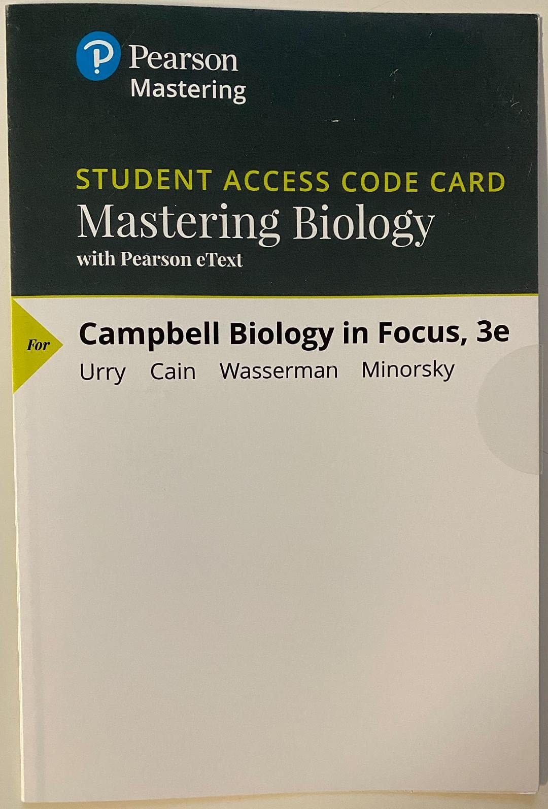 MasteringBiology with Pearson eText