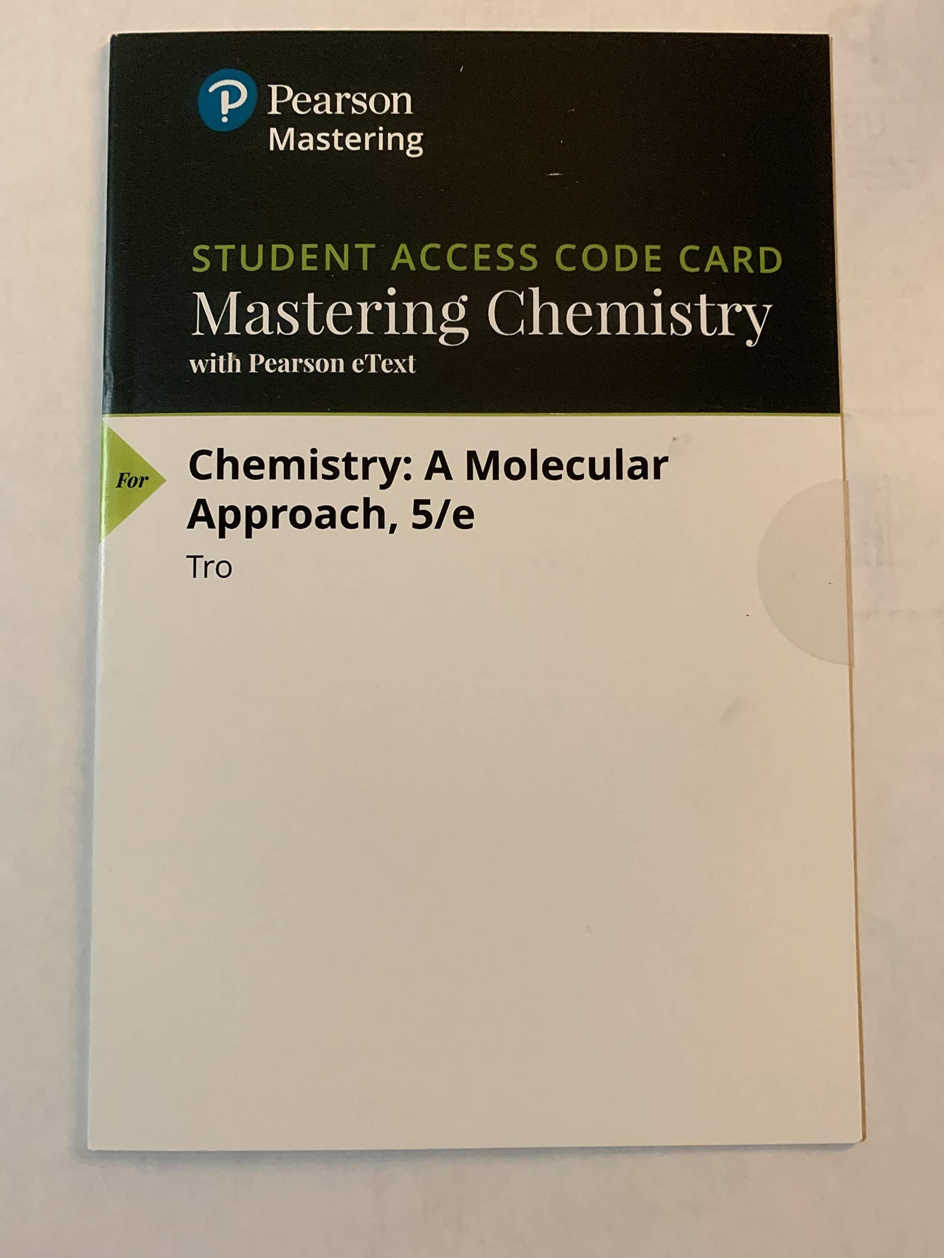 MasteringChemistry with Pearson eTe