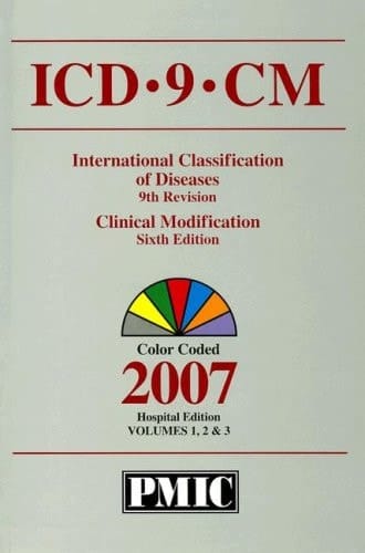 ICD-9-CM Clinical Modification Hospital Edition Volumes 1, 2, And 3 International Classification of Diseases 9th Revision