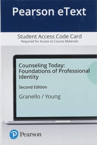 Counseling Today: Foundations of Professional Identity -- Pearson eText