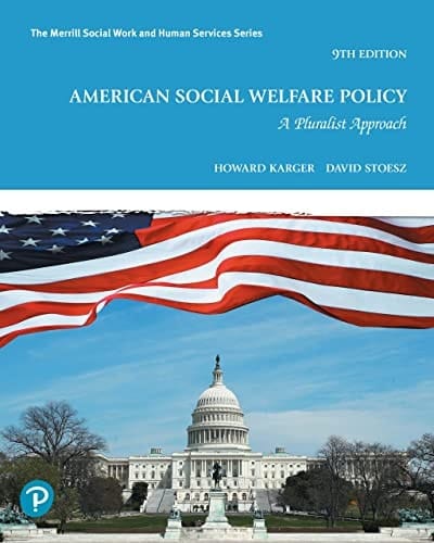 American Social Welfare Policy A Pluralist Approach