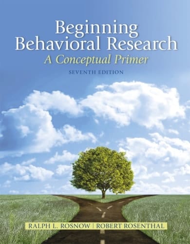 Beginning Behavioral Research: A Conceptual Primer (Pearson+)