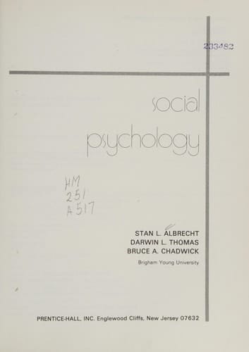 Social Psychology