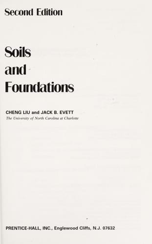 Soils and foundations
