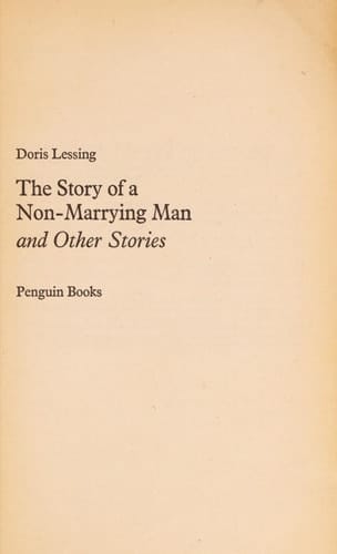 The Story Of A Non-Marrying Man and Other Stories