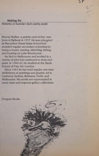 Making do: Memories of Australia's back country people (An Australian original)