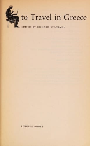 A Literary companion to travel in Greece