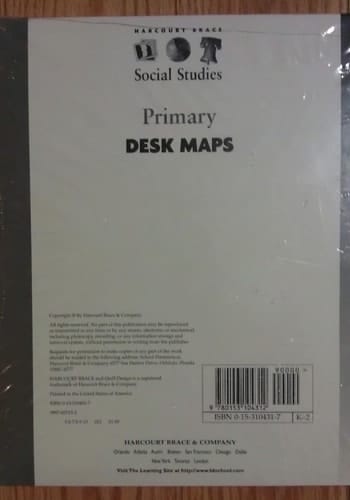 Desk Maps Primary (K-2) Package Of 10