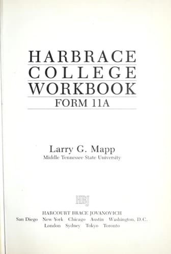 Harbrace College Workbook
