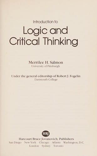 Salmon Intro to Logic & Crit Thinking