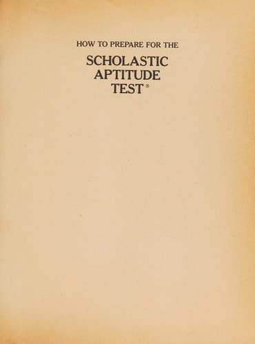 How to Prepare for the Scholastic Aptitude Test