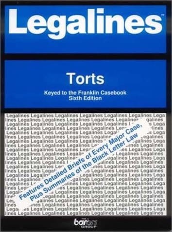 Torts Adaptable to Sixth Edition of Franklin Casebook