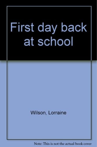 First day back at school