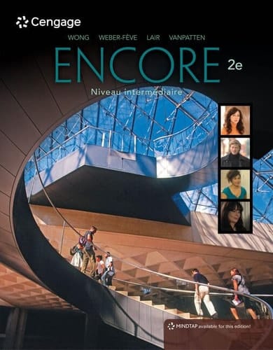 Encore Intermediate French, Student Edition: Niveau intermediaire (MindTap Course List)