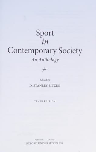 Sport in Contemporary Society: An Anthology