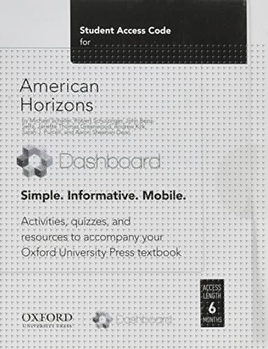 American Horizons: U.S. History in a Global Context, Volume I: To 1877 - Access card