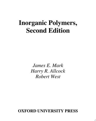 Inorganic Polymers