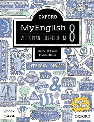 Oxford MyEnglish 8 VIC Student book + obook assess 2E