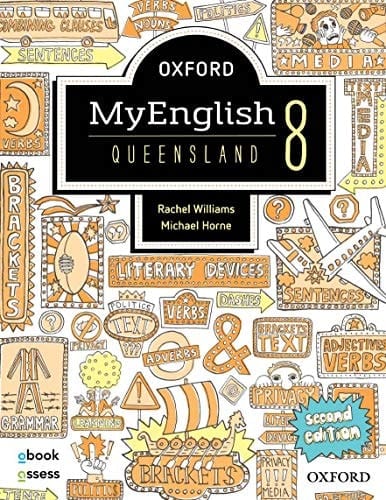 Oxford MyEnglish 8 QLD Student book + obook assess 2E