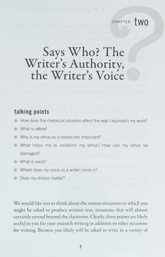 WHO SAYS?: The Writer's Research