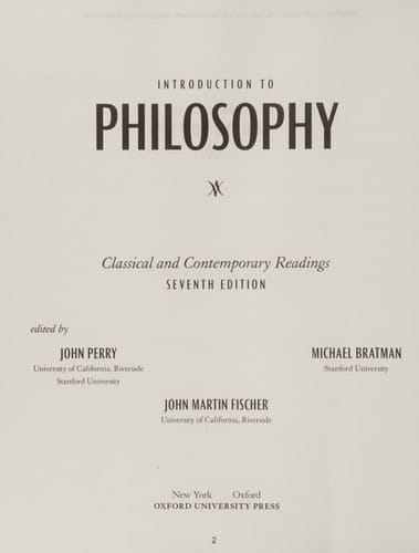 Introduction to Philosophy 7th Edition