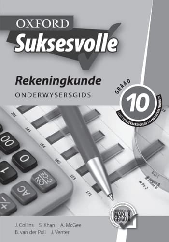 Oxford Suksesvolle Rekeningkunde Graad 10 Onderwysersgids (Perpetual)