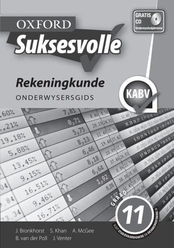 Oxford Suksesvolle Rekeningkunde Graad 11 Onderwysersgids (Perpetual)