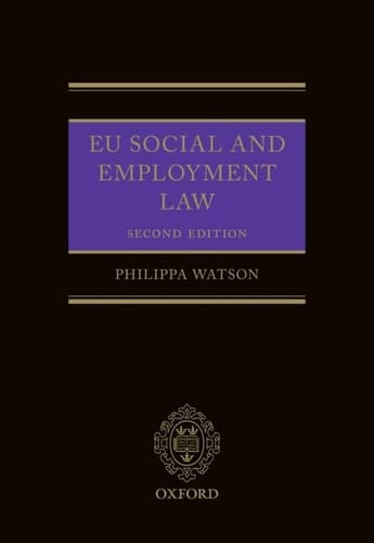 EU Social and Employment Law 2E
