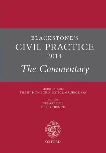 Blackstone's Civil Practice 2014: The Commentary