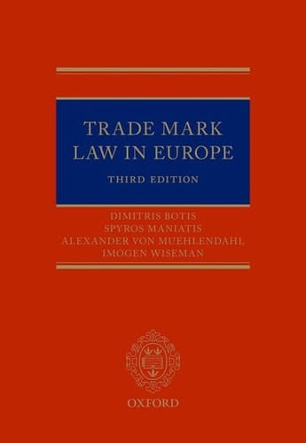 Trade Mark Law in Europe 3e