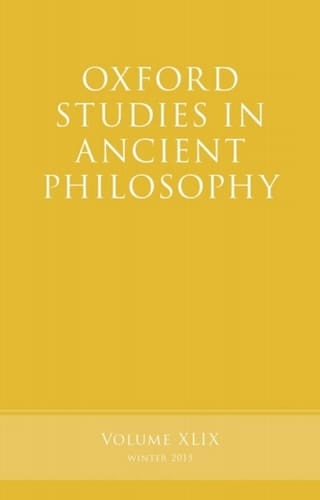 Oxford Studies in Ancient Philosophy, Volume 49