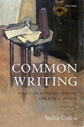 Common Writing: Essays on Literary Culture and Public Debate