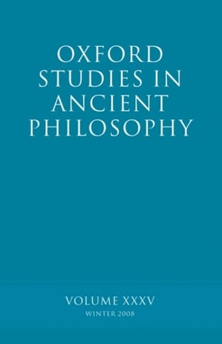 Oxford Studies in Ancient Philosophy: Volume 35