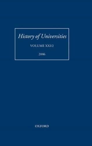 History of Universities: Volume XXI/2 (History of Universities Series Book 21)