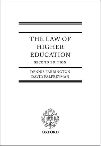 The Law of Higher Education