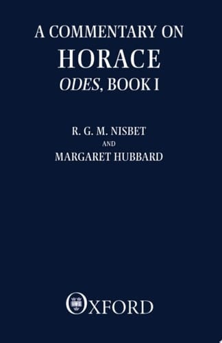 Book I: Odes, Book I (Clarendon Paperbacks 1)