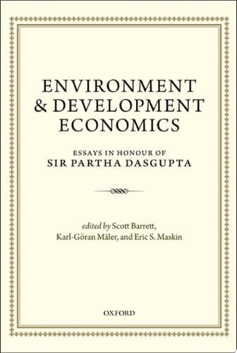 Environment and Development Economics: Essays in Honour of Sir Partha Dasgupta