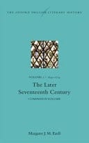 The Oxford English Literary History: Volume V. 1645-1714, The Later Seventeenth Century